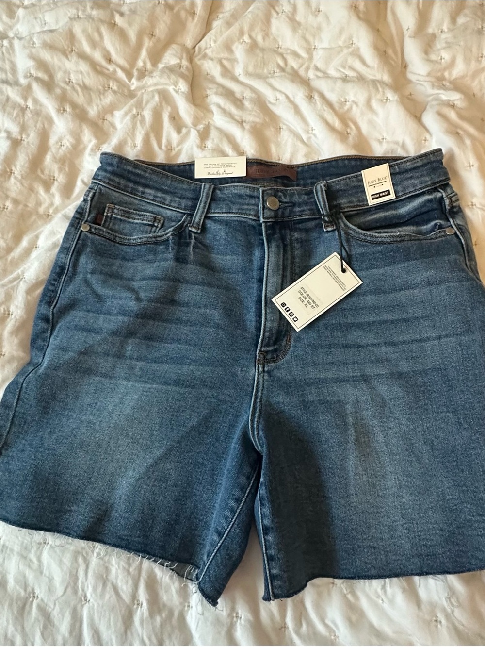 Judy Blue Dark Blue High-Rise Denim Shorts